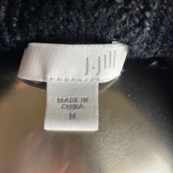 EUC J.Jill jacquard leaf pattern sweater - Picture 6 of 10